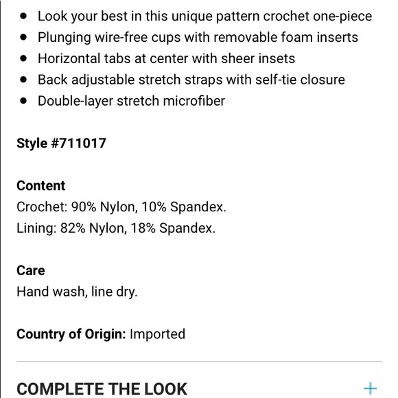 Becca plunge swimsuit size small - Picture 2 of 3